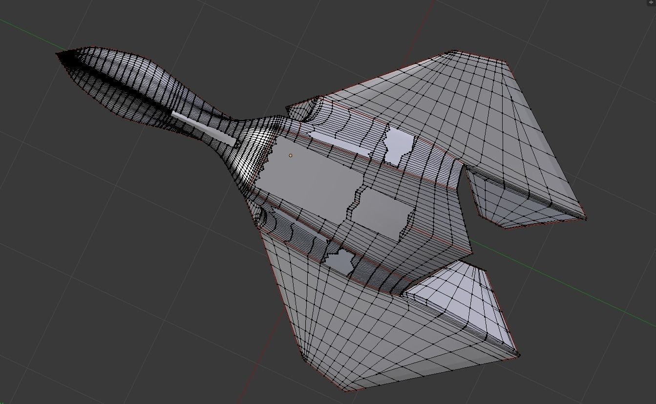 Silent Falcon The next generation stealth fighter jet 3D model_35