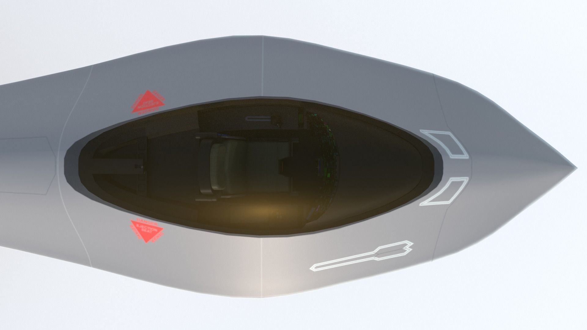 Silent Falcon The next generation stealth fighter jet 3D model_21