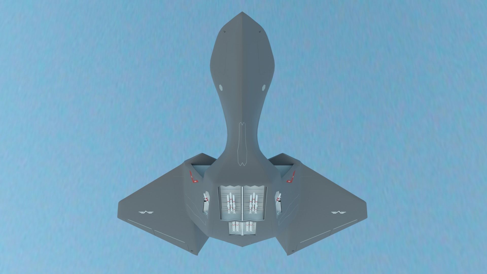 Silent Falcon The next generation stealth fighter jet 3D model_17