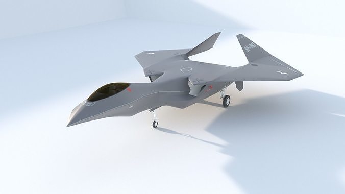 Silent Falcon The next generation stealth fighter jet 3D model
