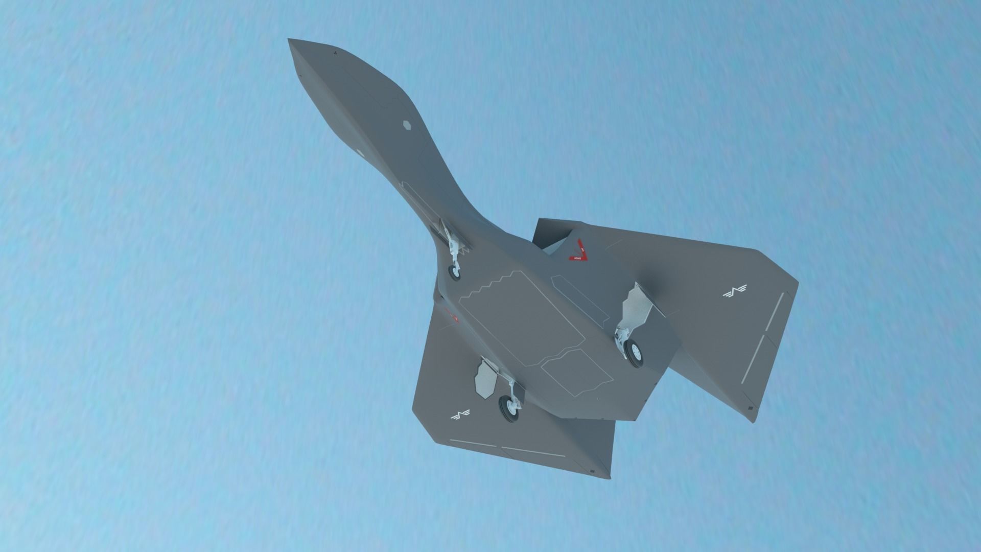 Silent Falcon The next generation stealth fighter jet 3D model_12