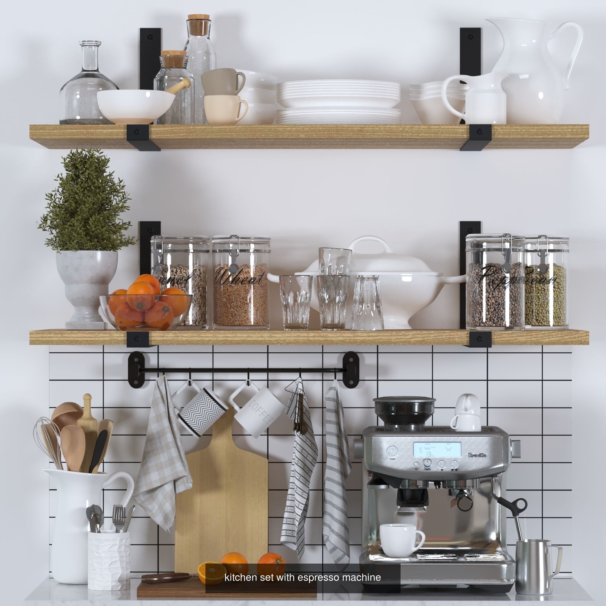 kitchen sets 3D Model Collection_4