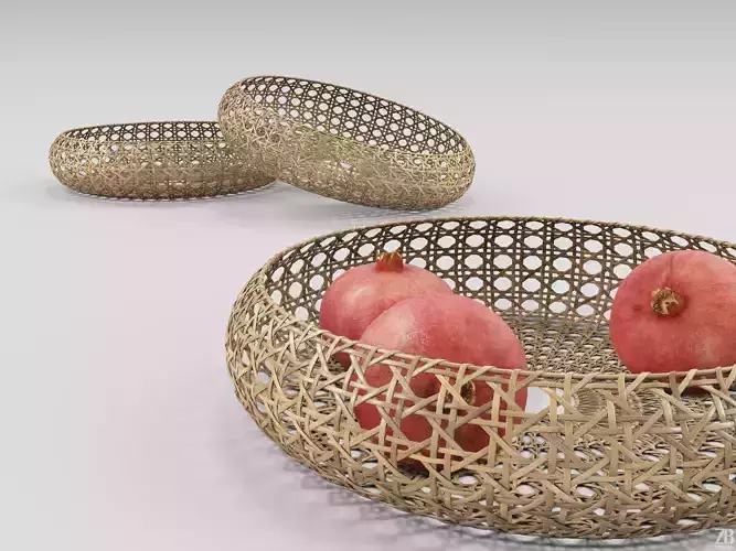 Wicker Basket 3D model