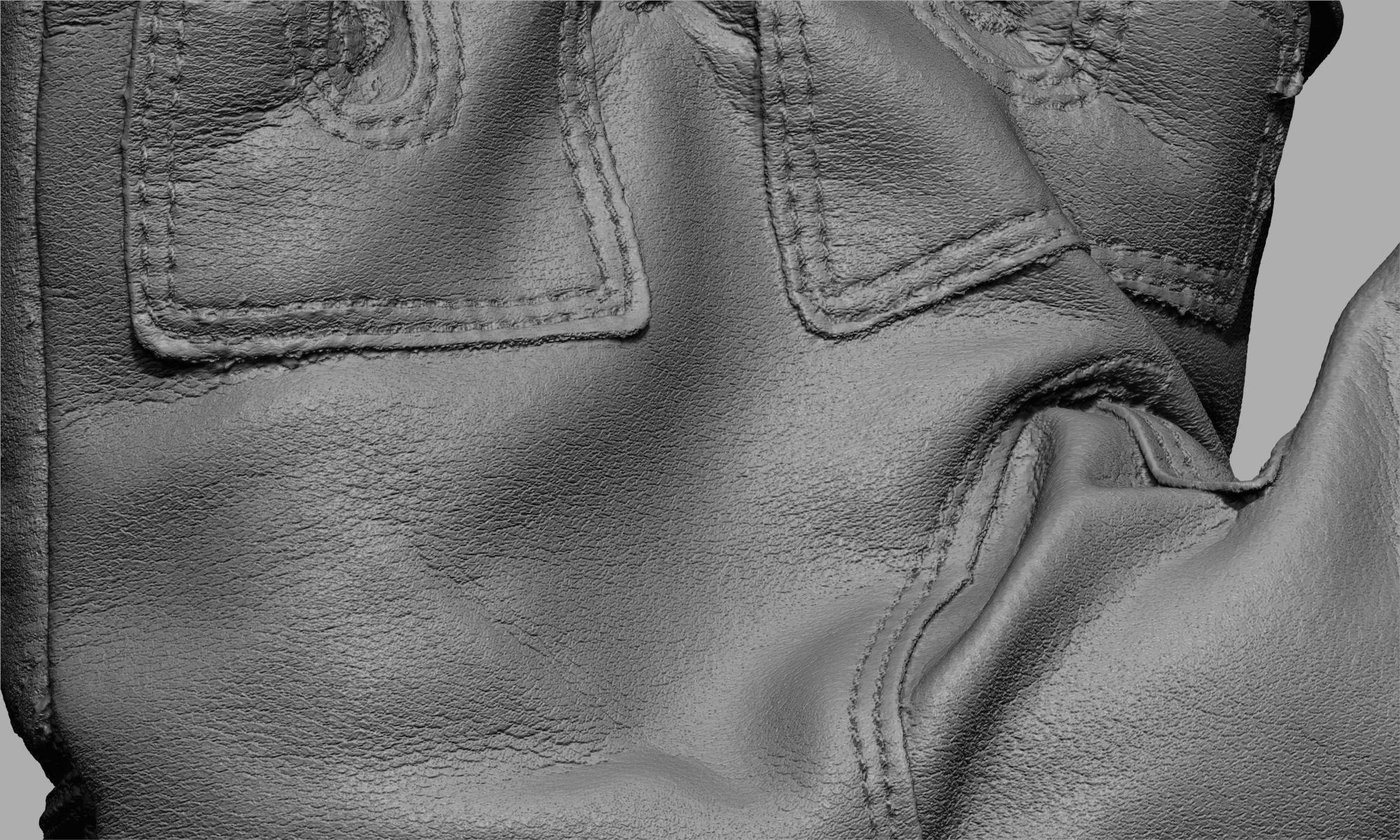 Tactical Gloves 038 Low-poly 3D model_17