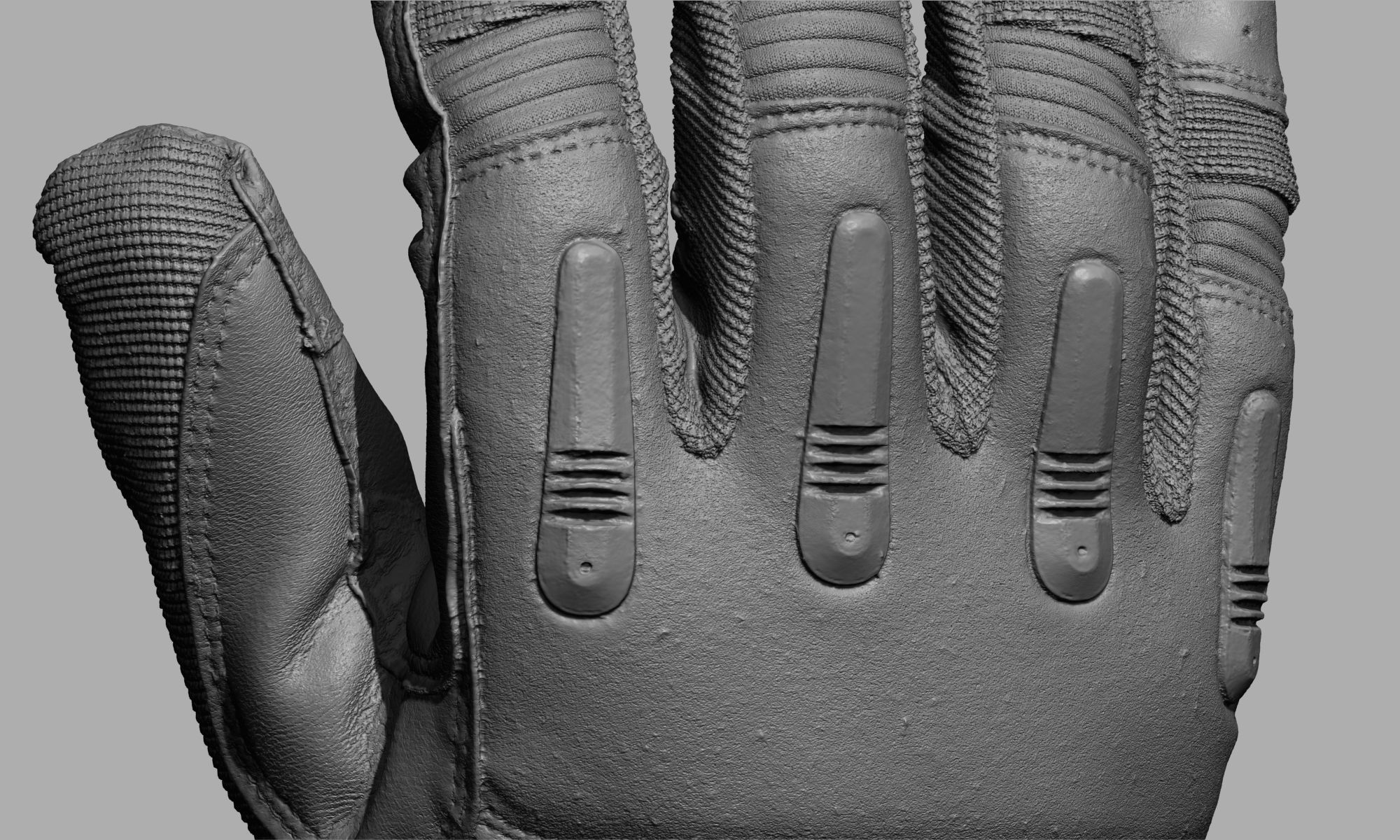 Tactical Gloves 038 Low-poly 3D model_13