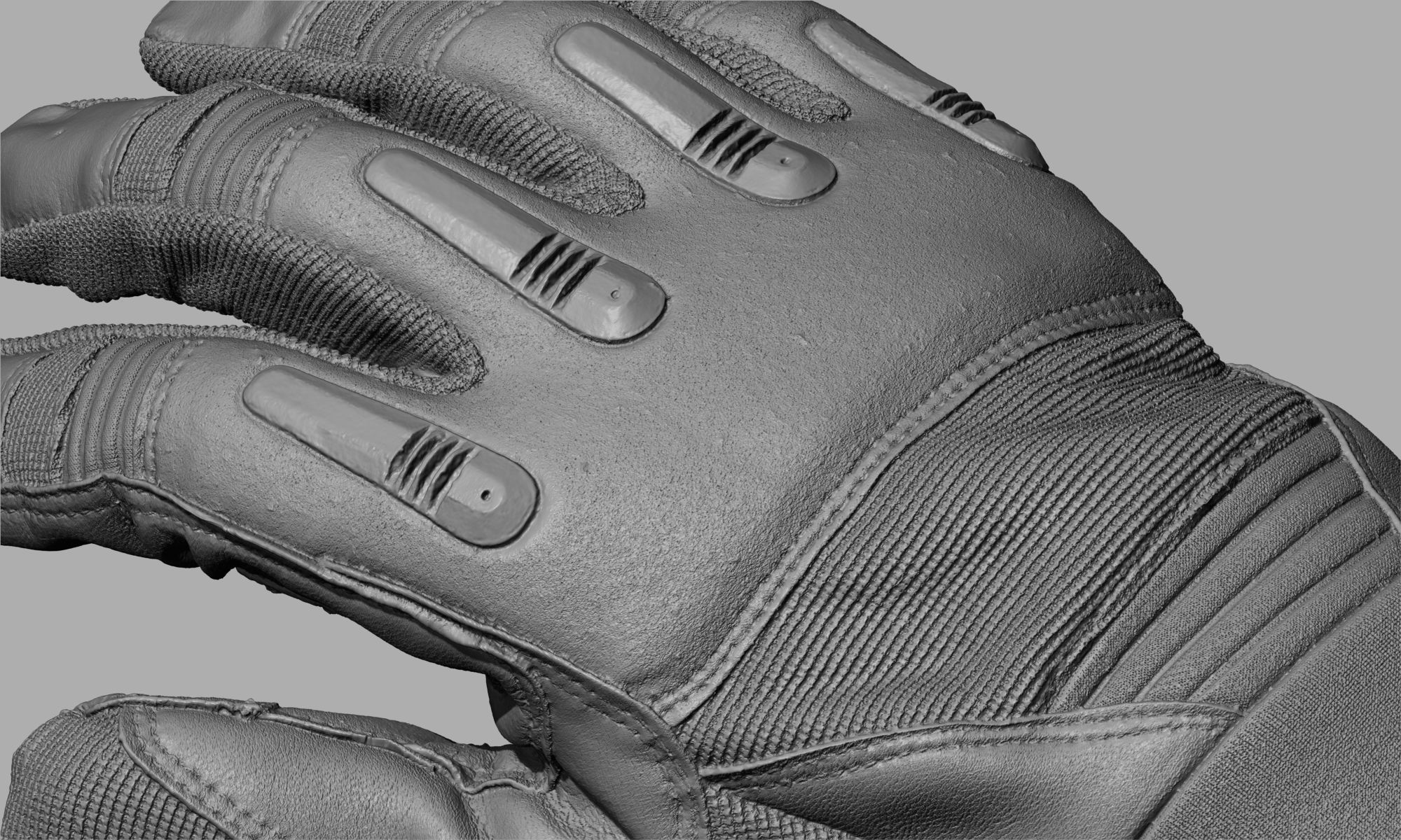 Tactical Gloves 038 Low-poly 3D model_19