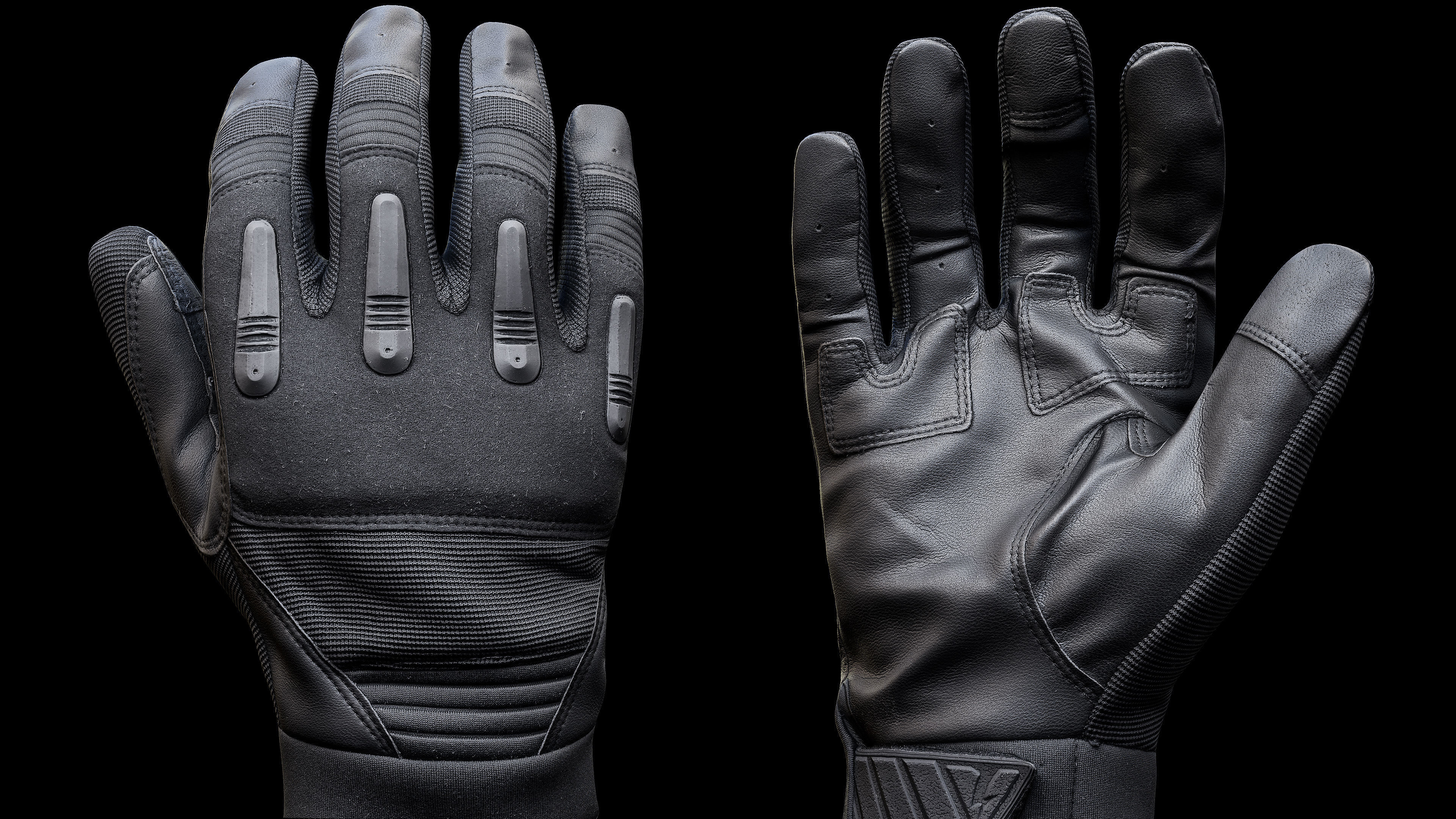 Tactical Gloves 038 Low-poly 3D model_4