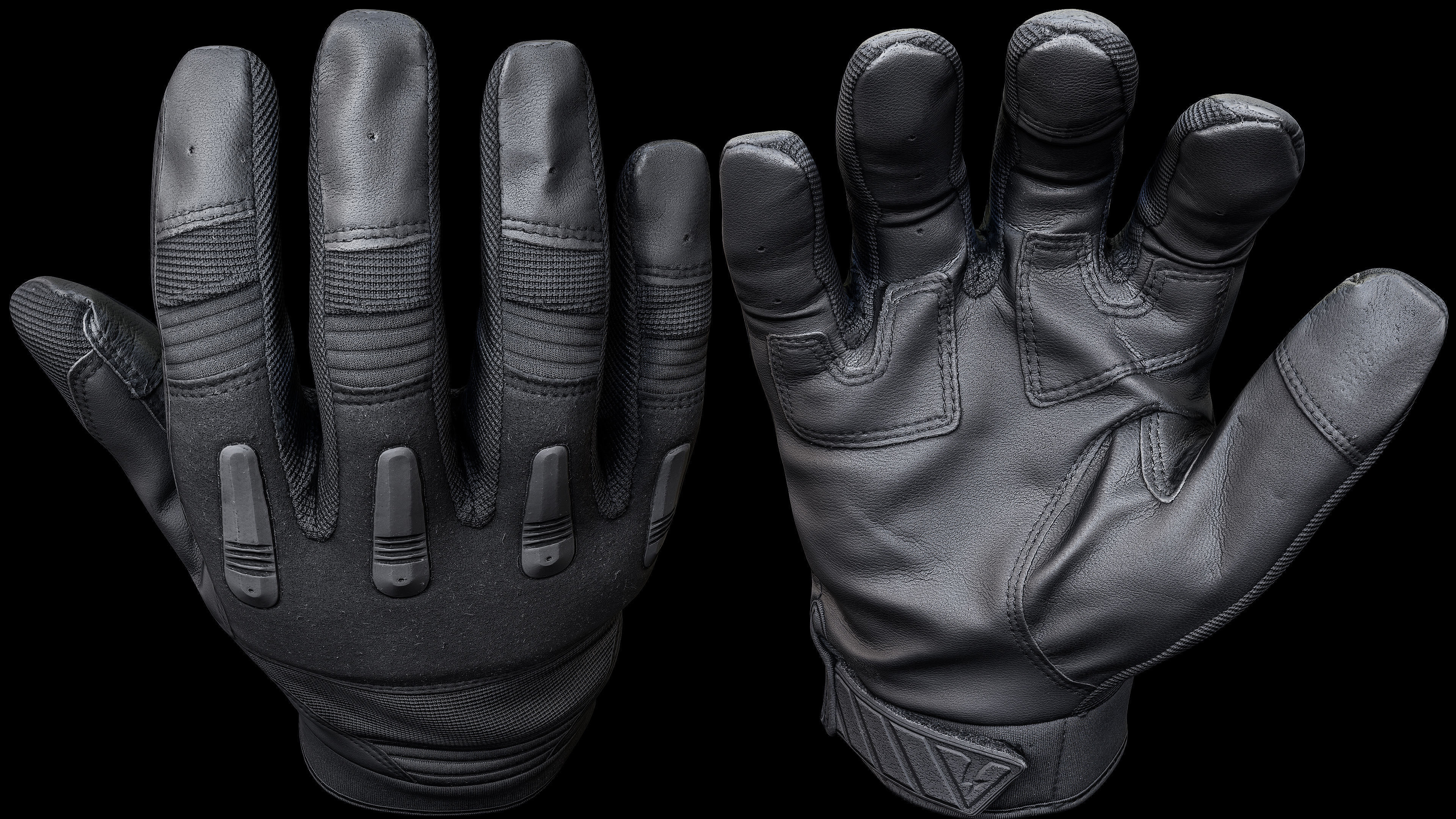 Tactical Gloves 038 Low-poly 3D model_6