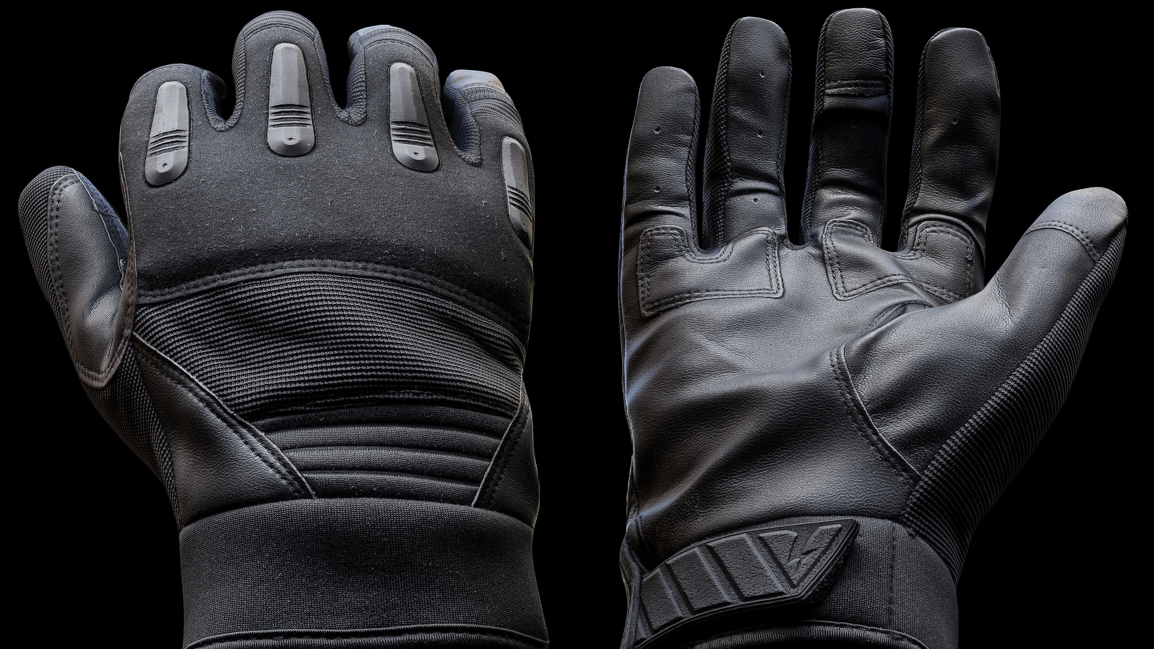 Tactical Gloves 038 Low-poly 3D model_5