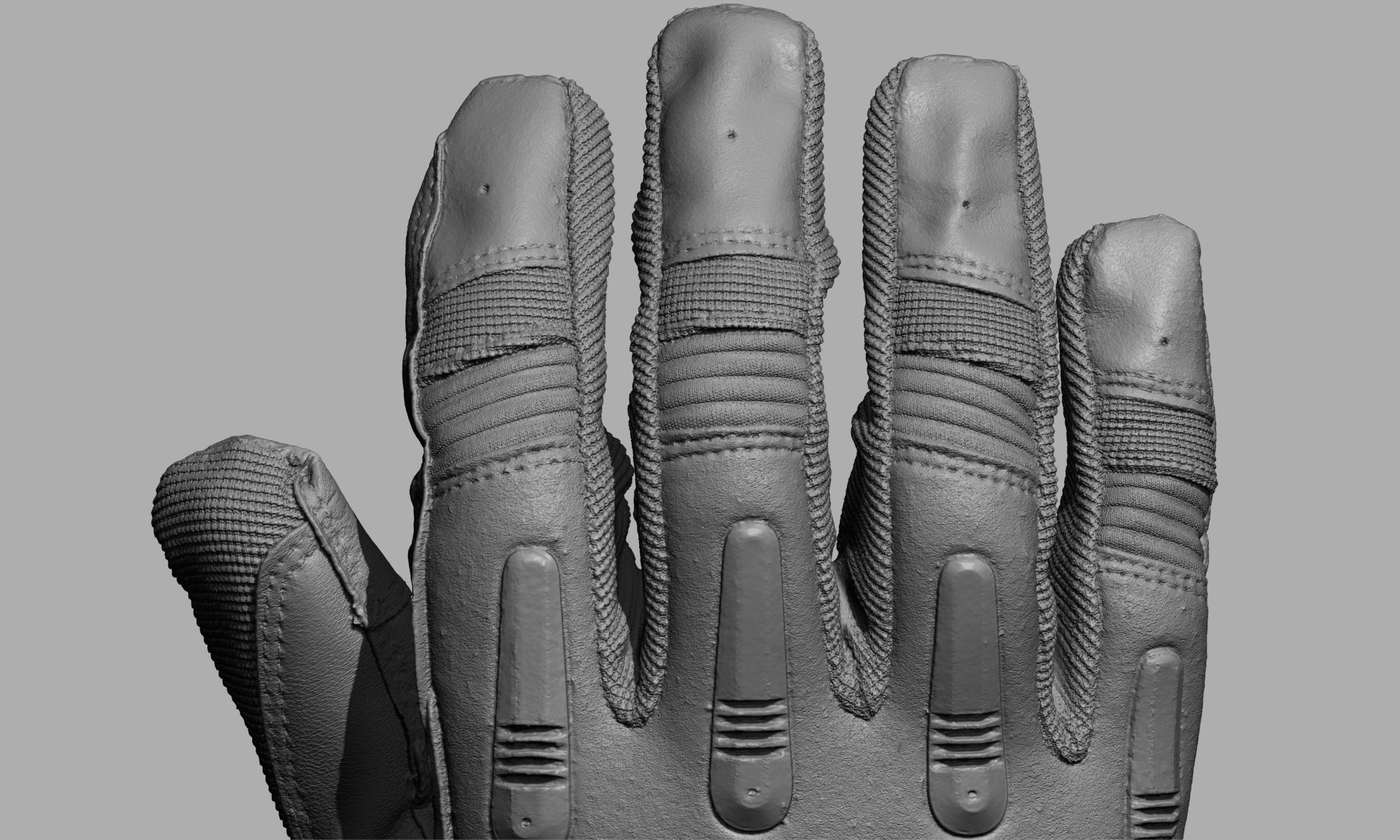 Tactical Gloves 038 Low-poly 3D model_12