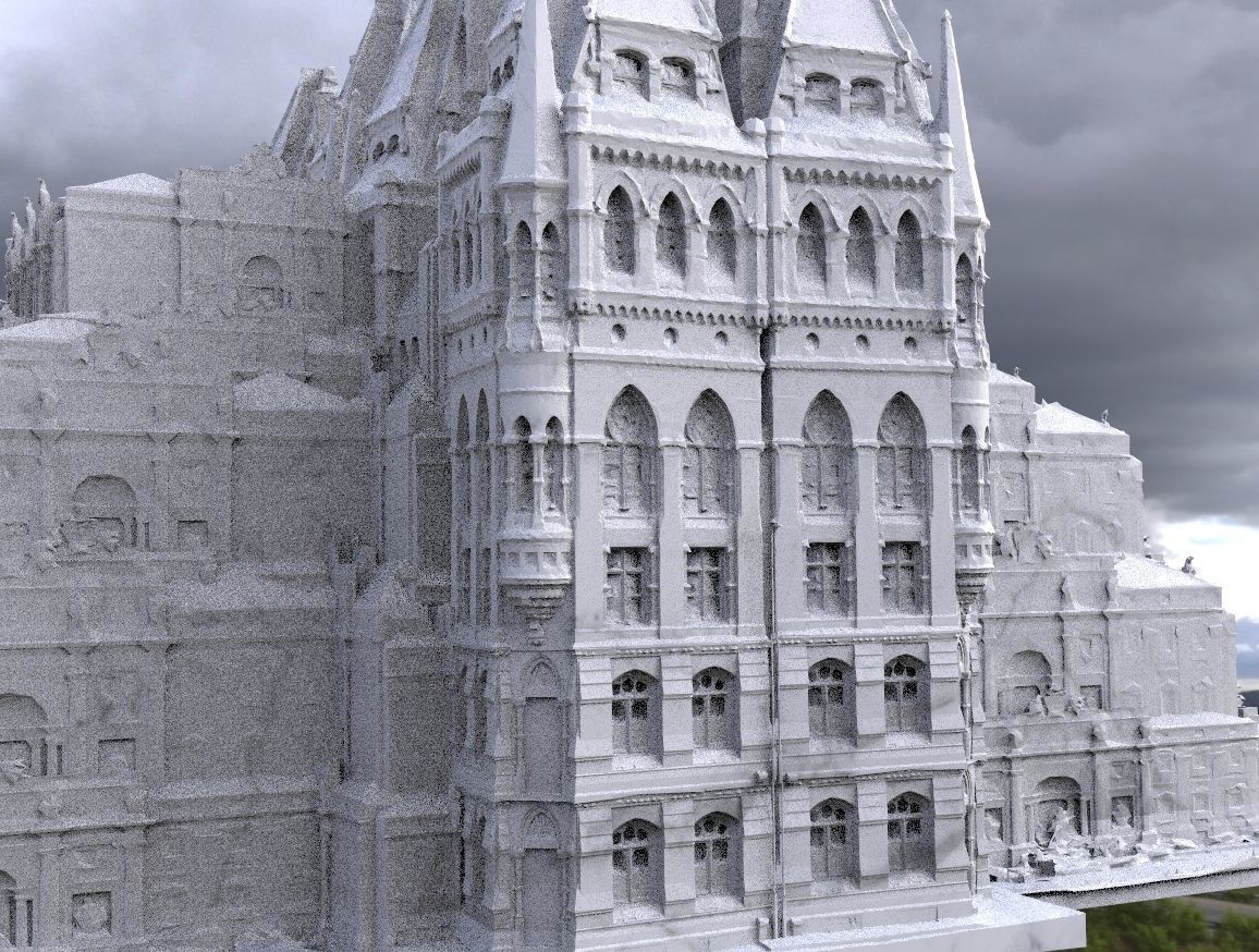Wizarding world headquarters tower 3D model_1