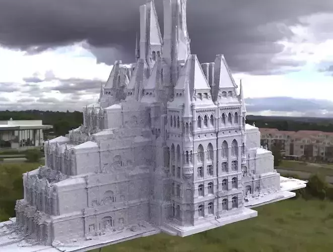 Wizarding world headquarters tower 3D model