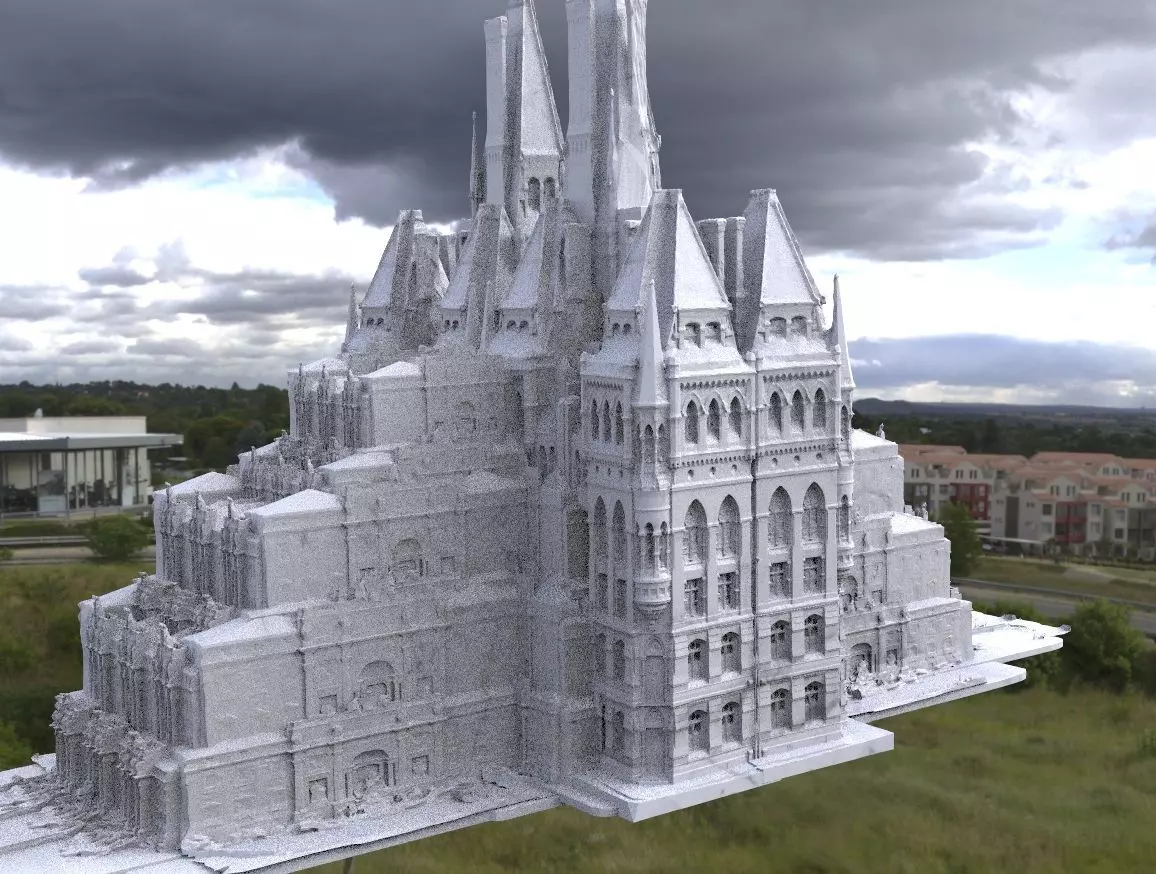 Wizarding world headquarters tower 3D model_0