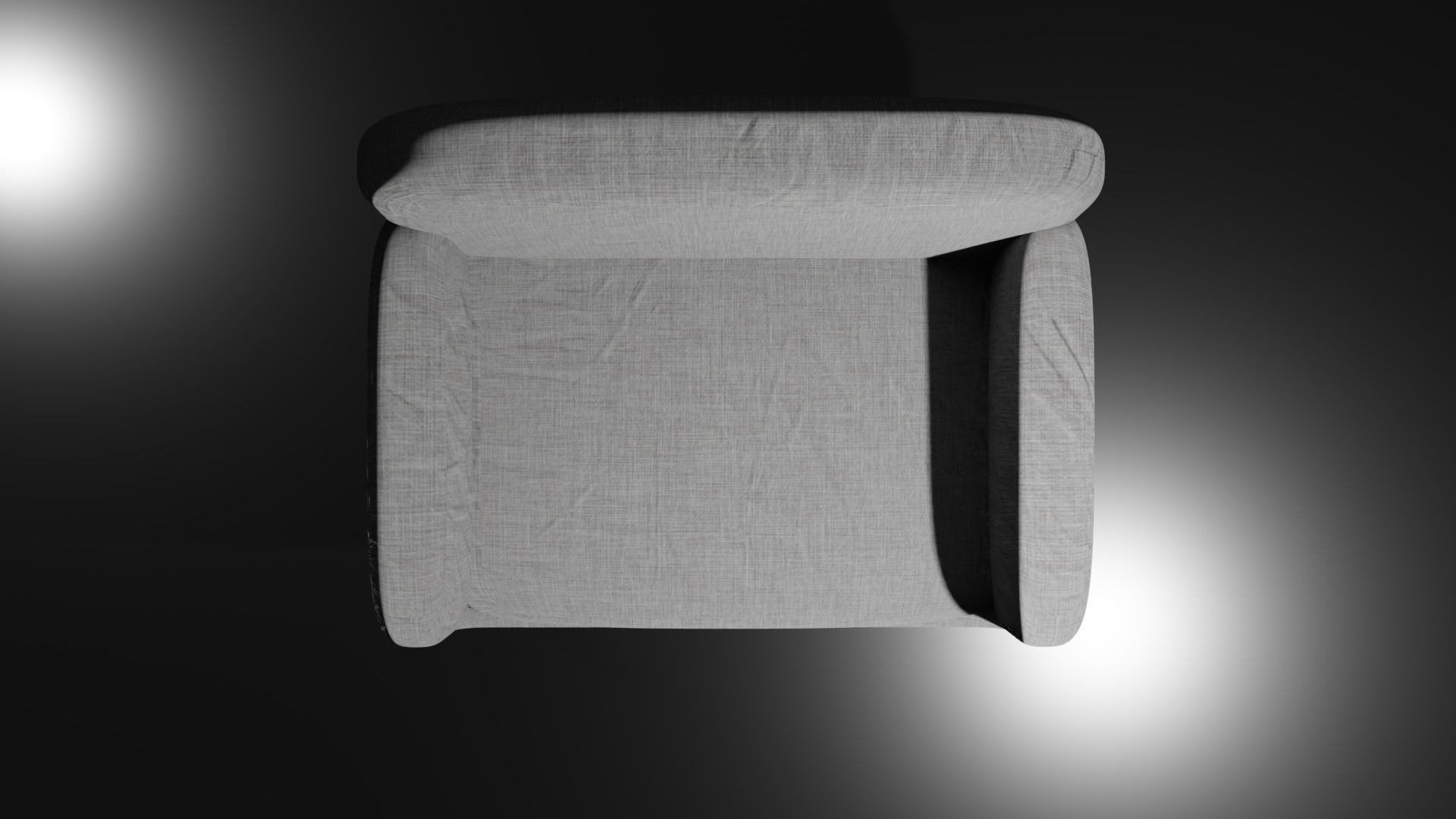 3D model Wide Linen Armchair VR / AR / lowpoly CGTrader