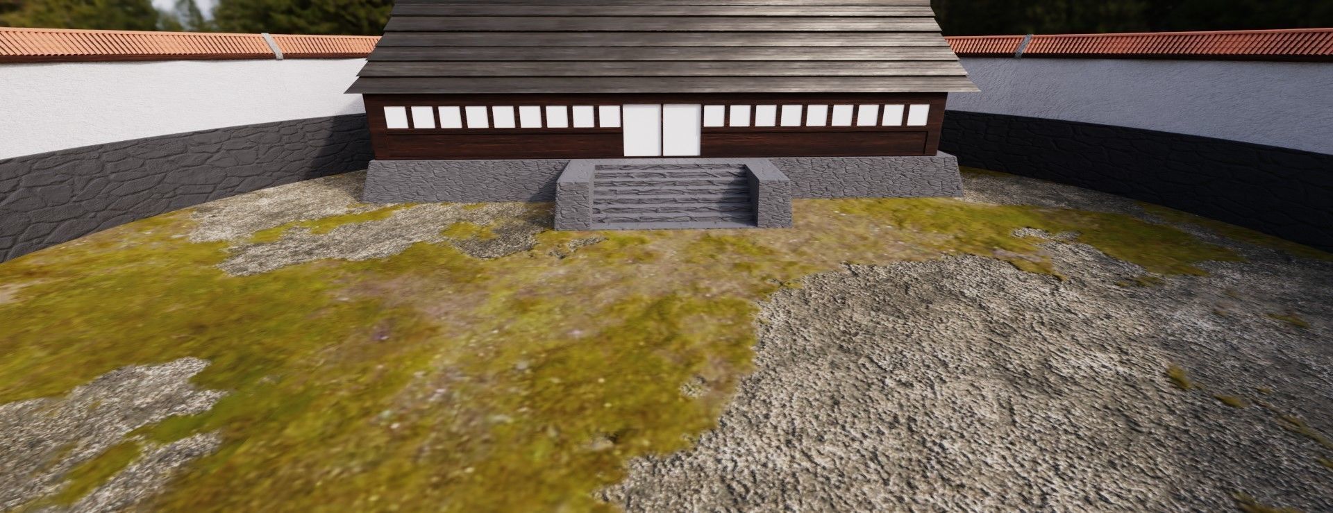 monastery circular building 3D model_7