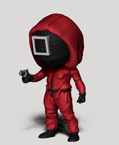 SquidGame Square Soldier 3D print model