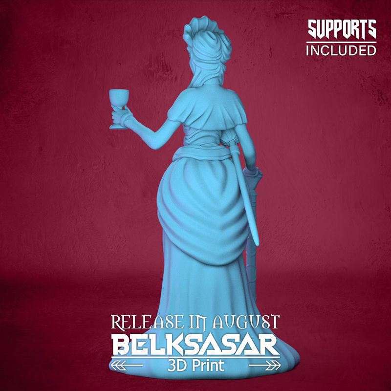 Vampire Duchess Topless 3D print model_4