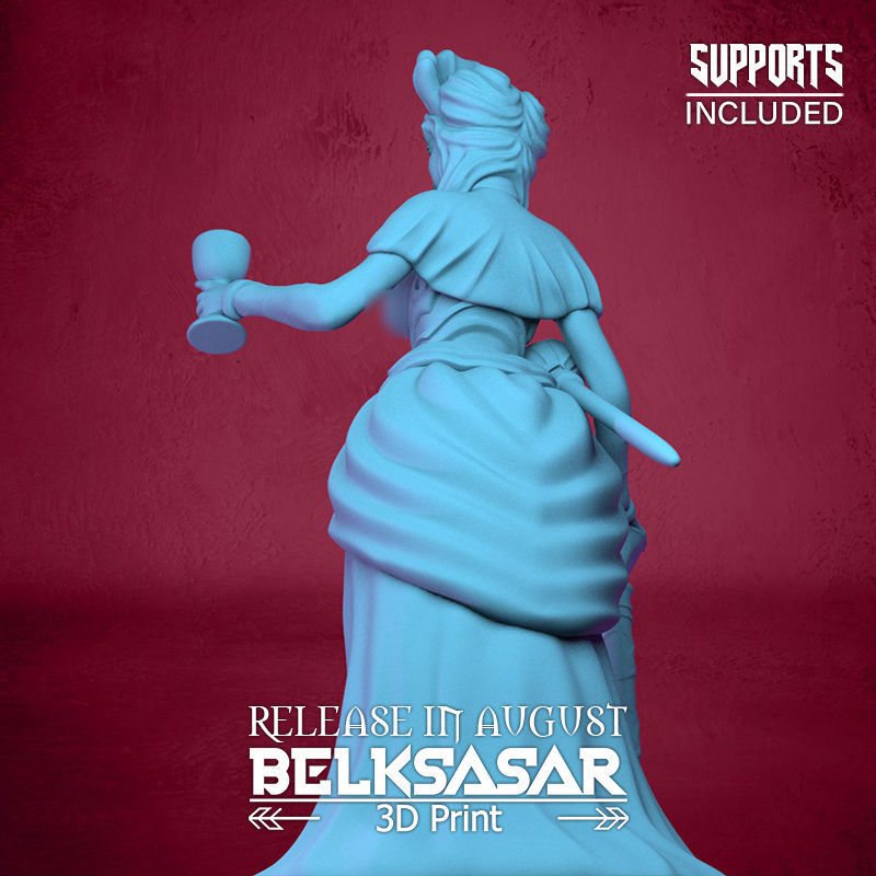 Vampire Duchess Normal and Topless 3D print model_19