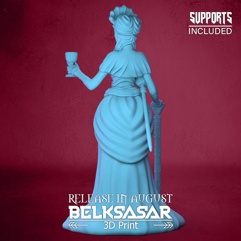 Vampire Duchess Normal and Topless 3D print model_28