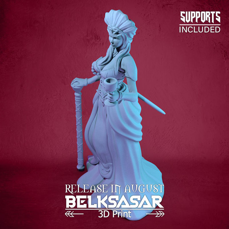 Vampire Duchess Normal and Topless 3D print model_32