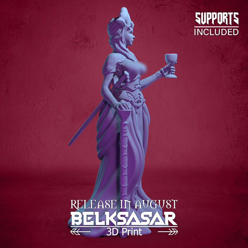 Vampire Duchess Normal and Topless 3D print model_6