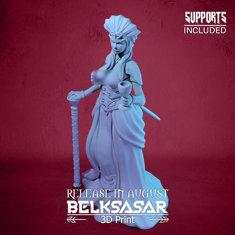 Vampire Duchess Normal and Topless 3D print model_16