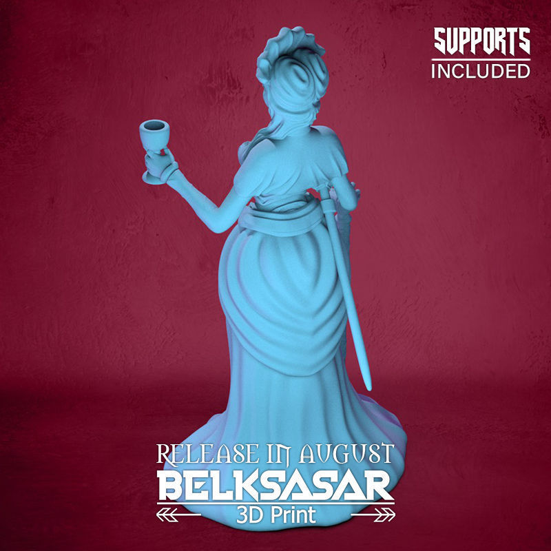 Vampire Duchess Normal and Topless 3D print model_35