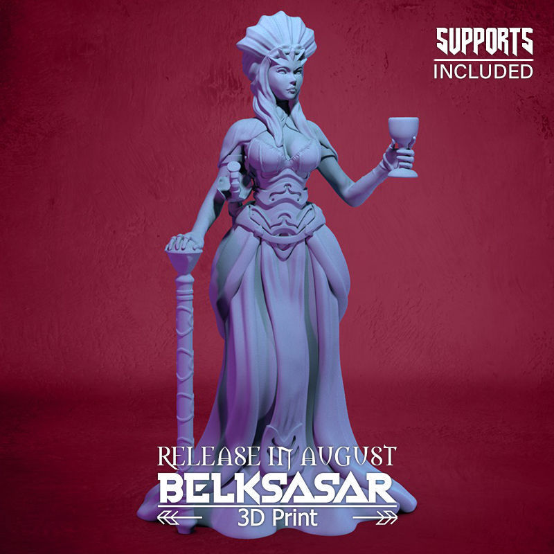 Vampire Duchess Normal and Topless 3D print model_21