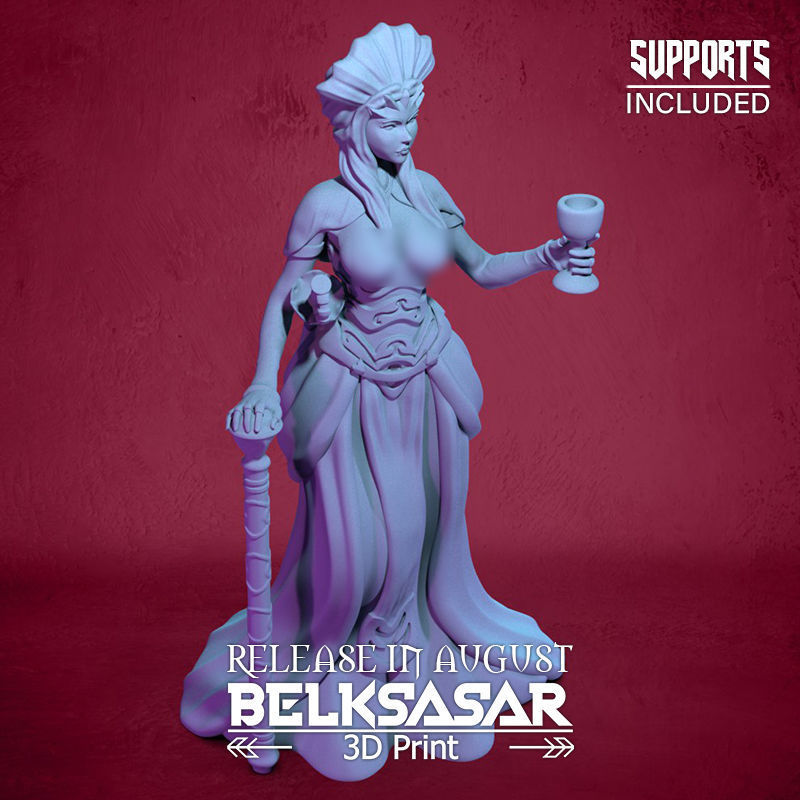 Vampire Duchess Normal and Topless 3D print model_14