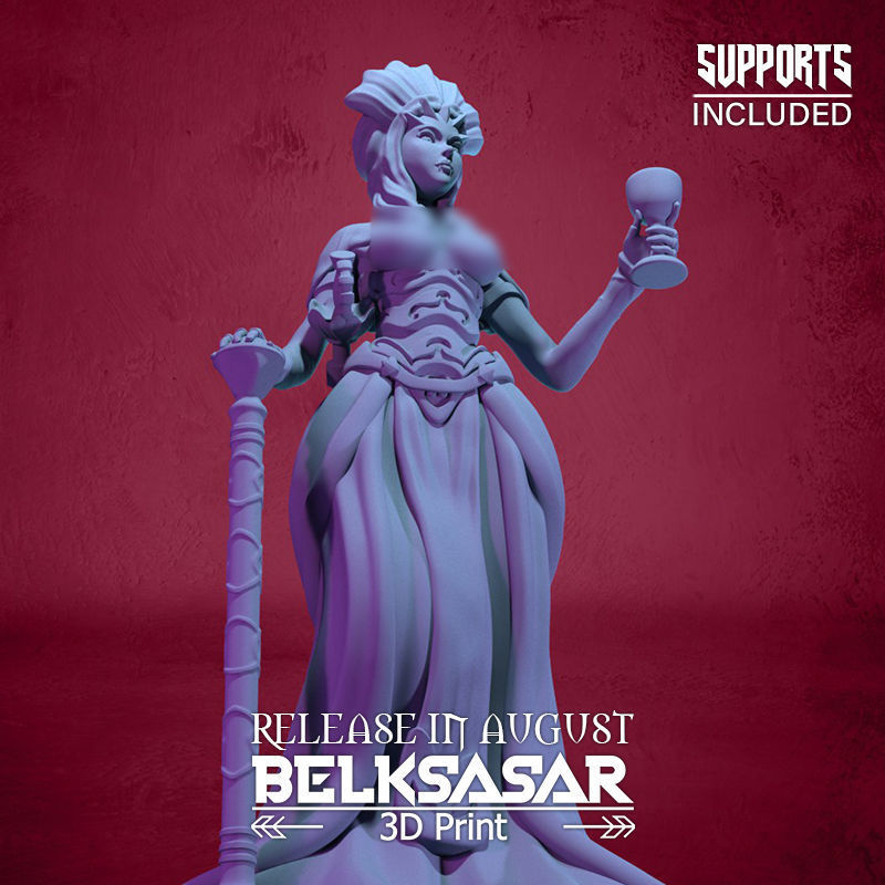 Vampire Duchess Normal and Topless 3D print model_15