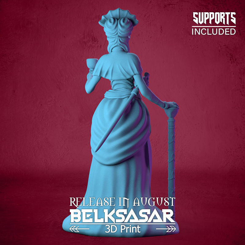 Vampire Duchess Normal and Topless 3D print model_8