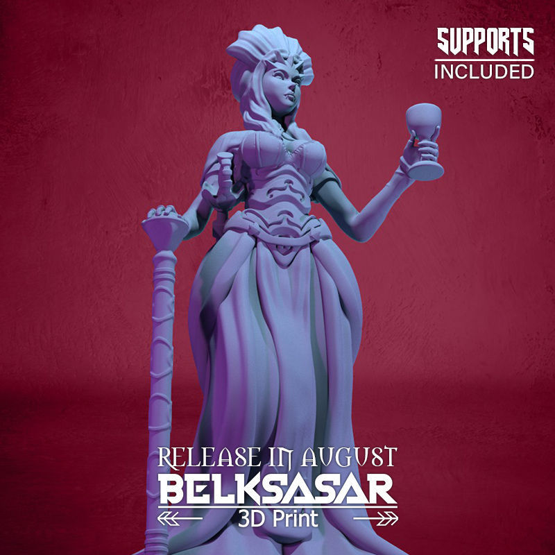 Vampire Duchess Normal and Topless 3D print model_29