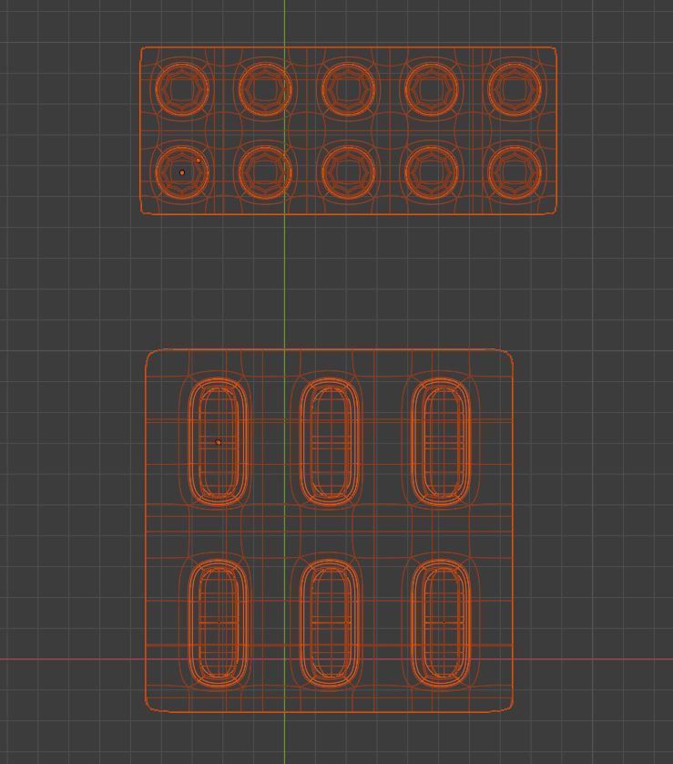 Capsules in blister pack 3D model_5