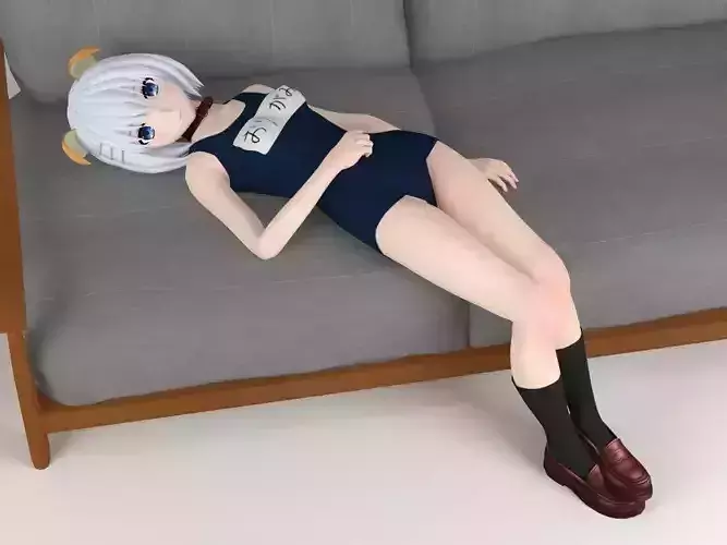 Origami Tobiichi in dog costume 05