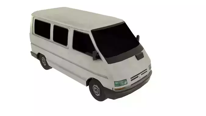 Renault Trafic Low-poly 3D model