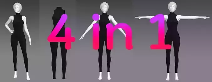 Woman Clothing 4 in 1 set65