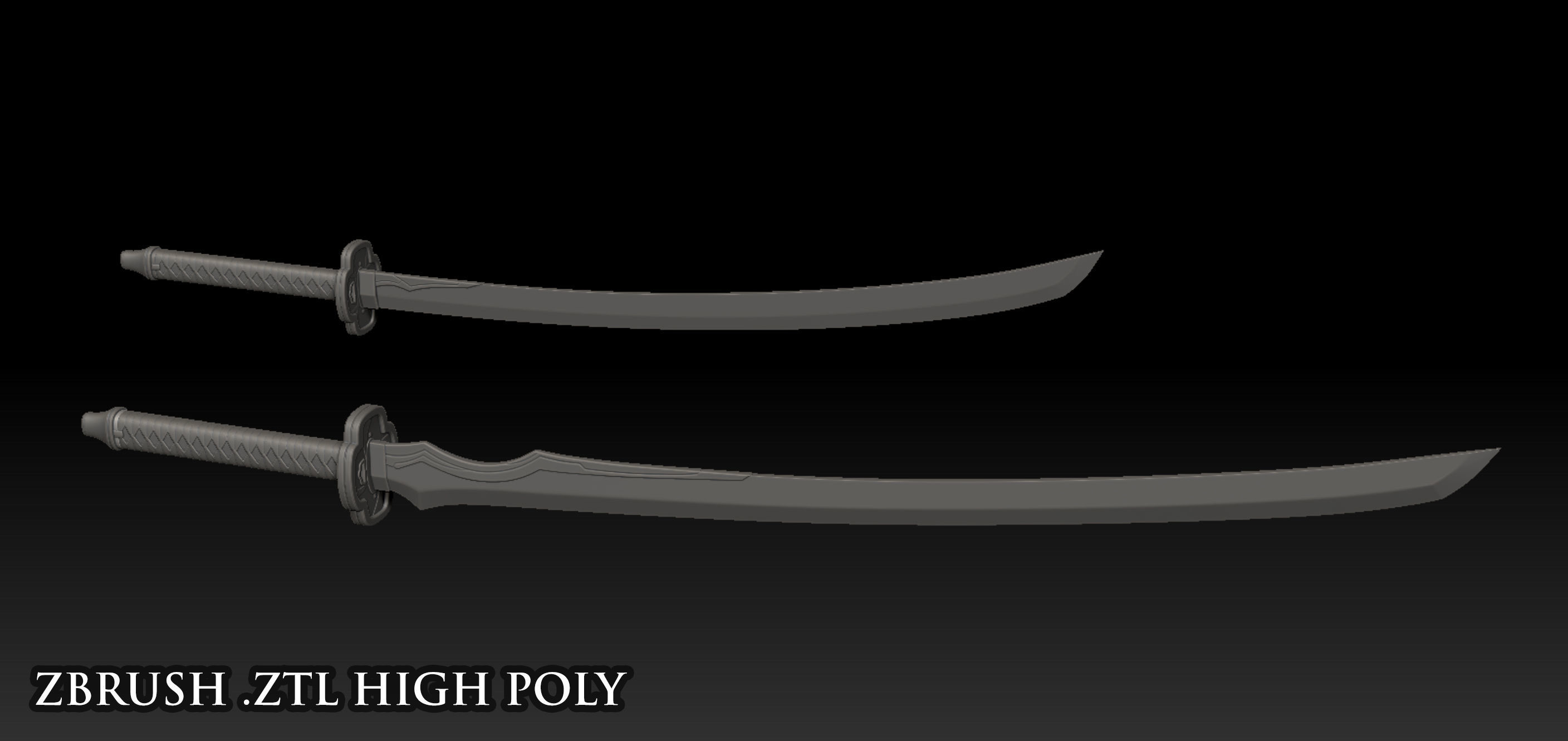 Dark Elf Blader - Game Ready Low-poly 3D model_4