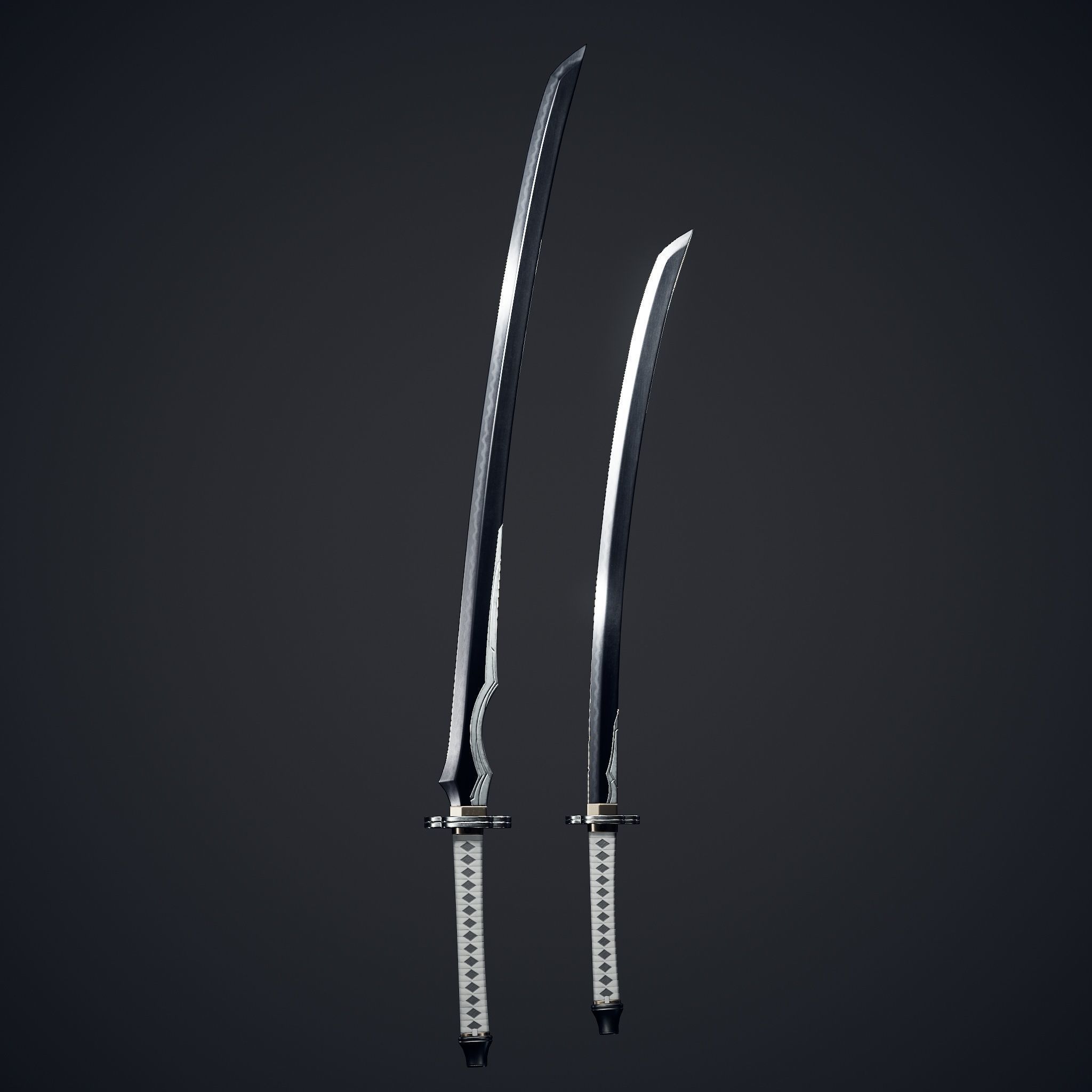 Dark Elf Blader - Game Ready Low-poly 3D model_23