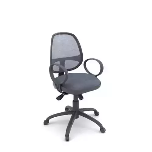 Adjustable Rolling Desk Chair 3D model