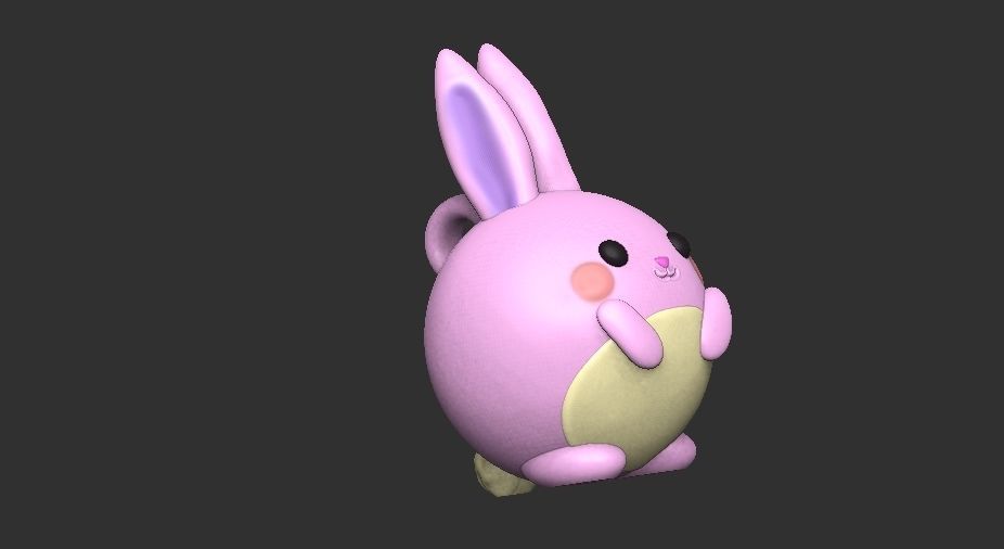 KAWAII BUNNY  3D print model_8