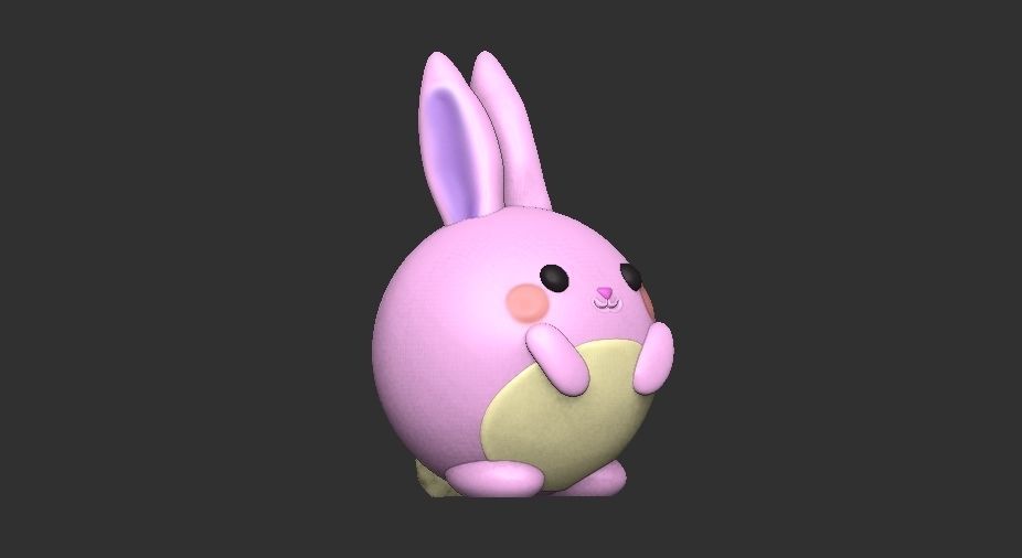 KAWAII BUNNY  3D print model_3