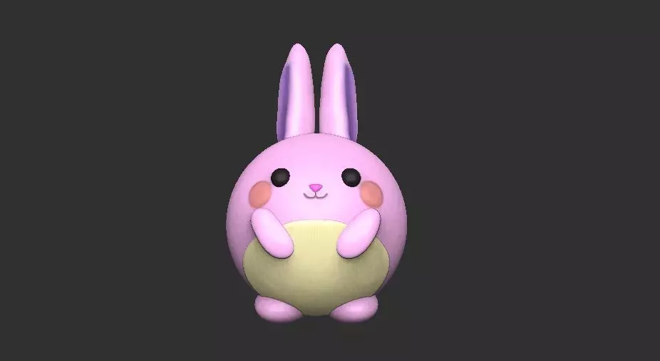 KAWAII BUNNY  3D print model_0