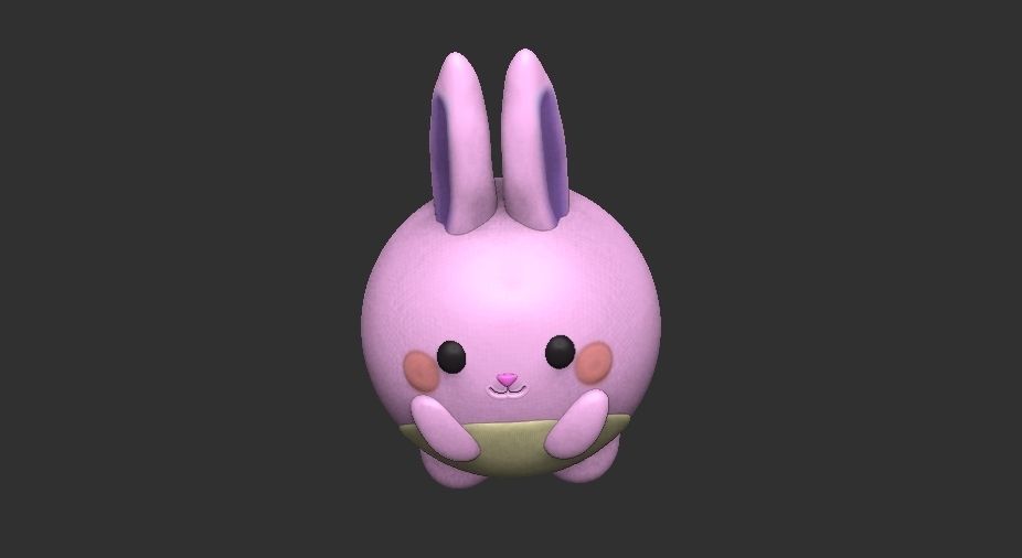 KAWAII BUNNY  3D print model_7