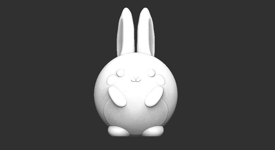 KAWAII BUNNY  3D print model_10