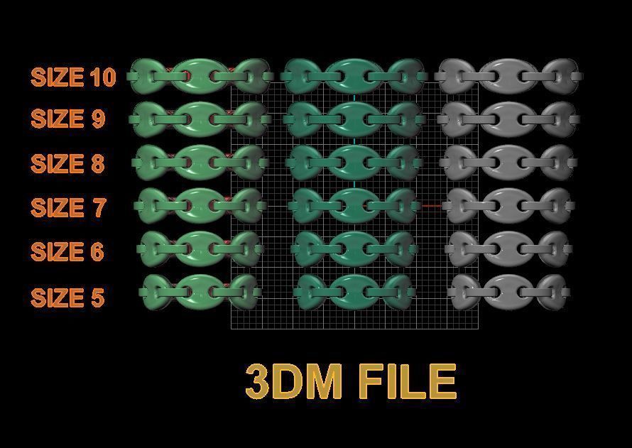 Mariner Link Band Mix Size 3D print model_4
