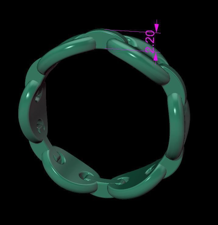 Mariner Link Band Mix Size 3D print model_10