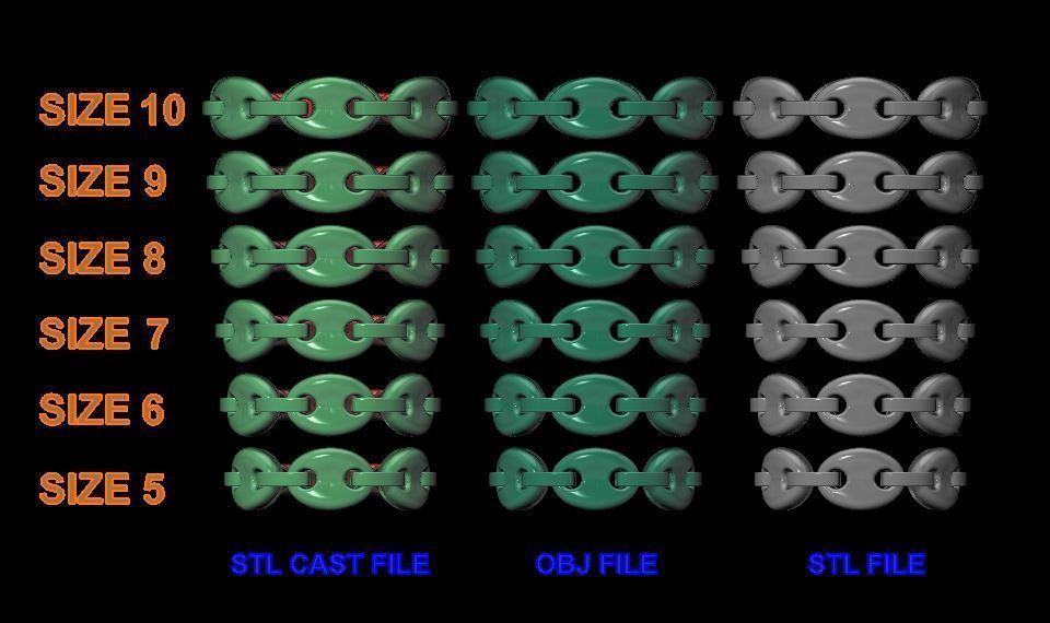 Mariner Link Band Mix Size 3D print model_5