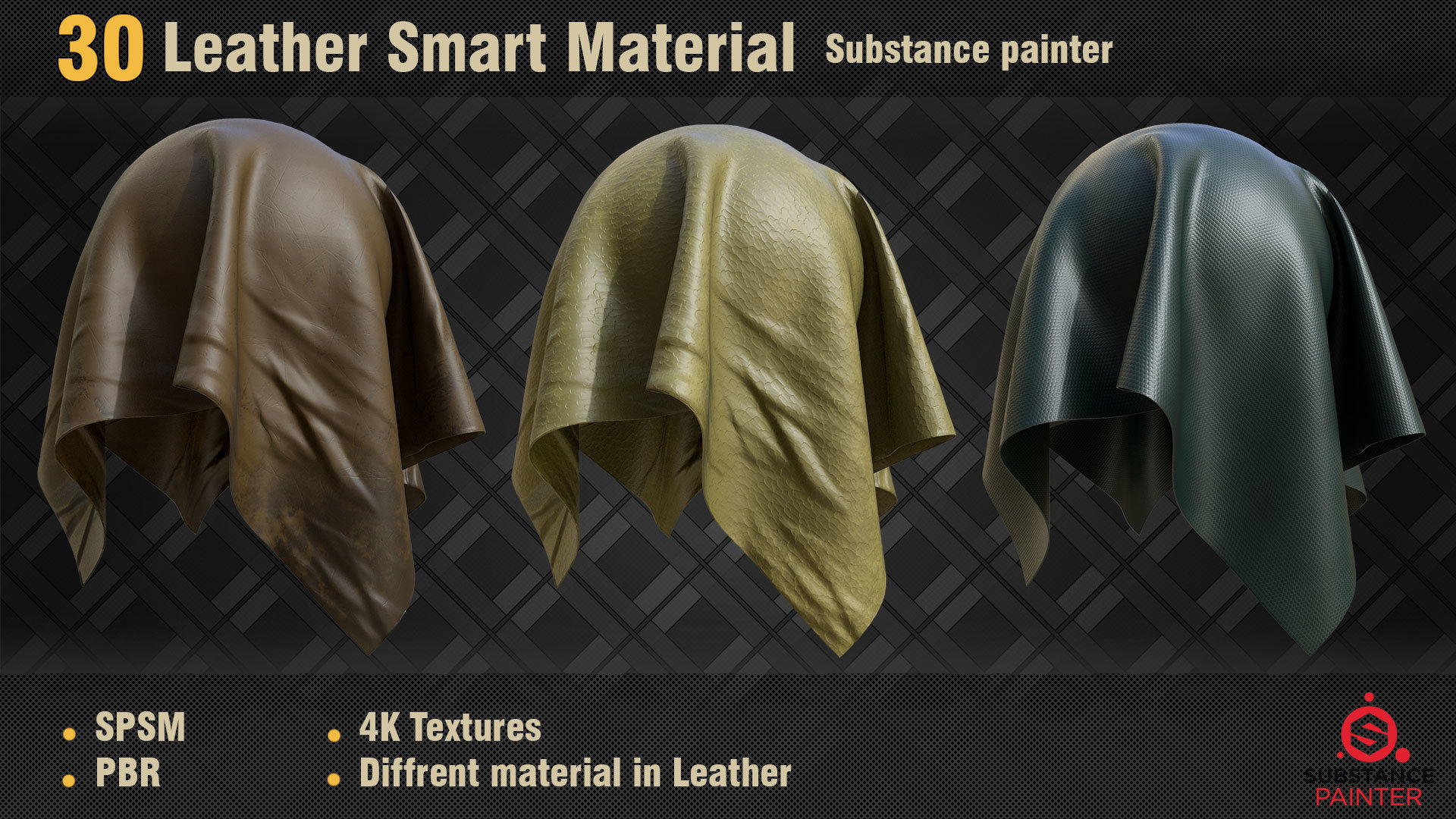 30 Leather Smart Materials PBR SPSM Texture_10