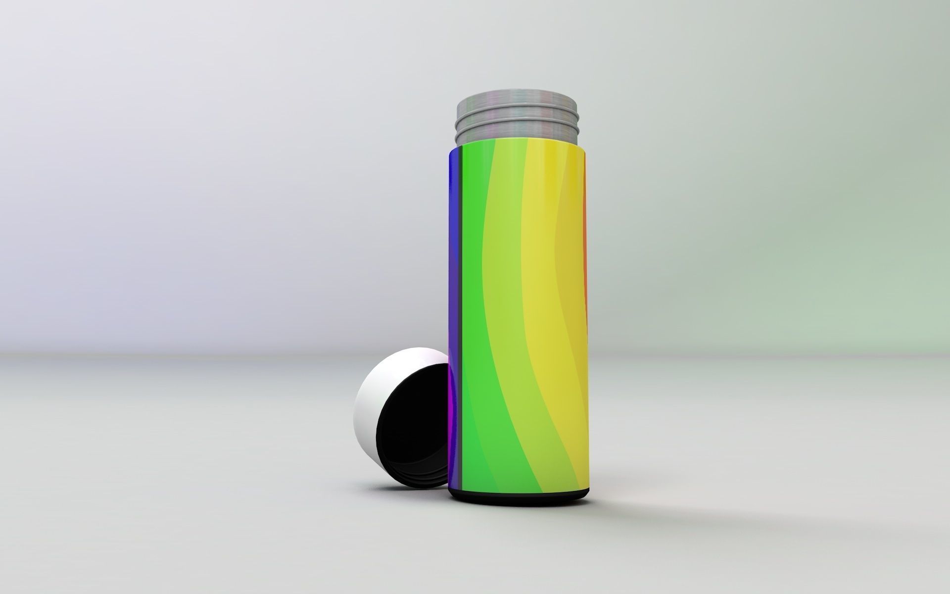 Water flask 3D model_1