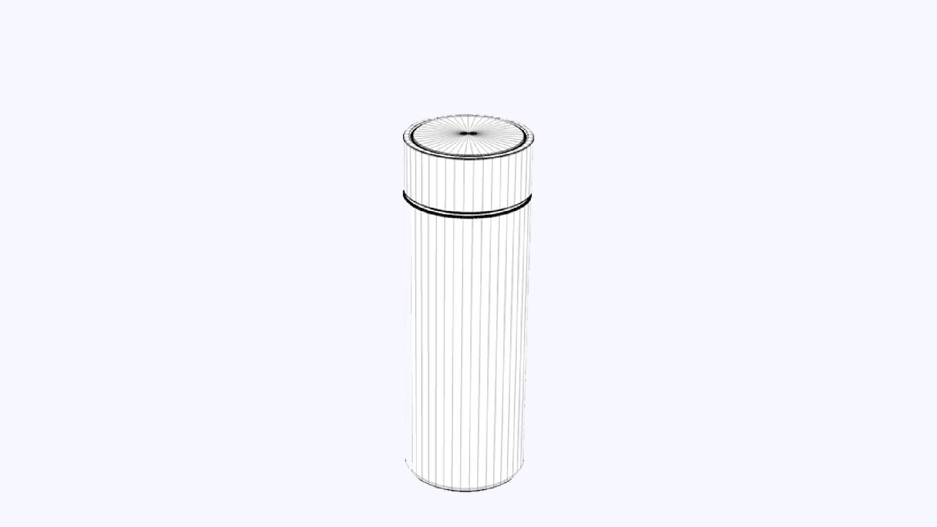 Water flask 3D model_11